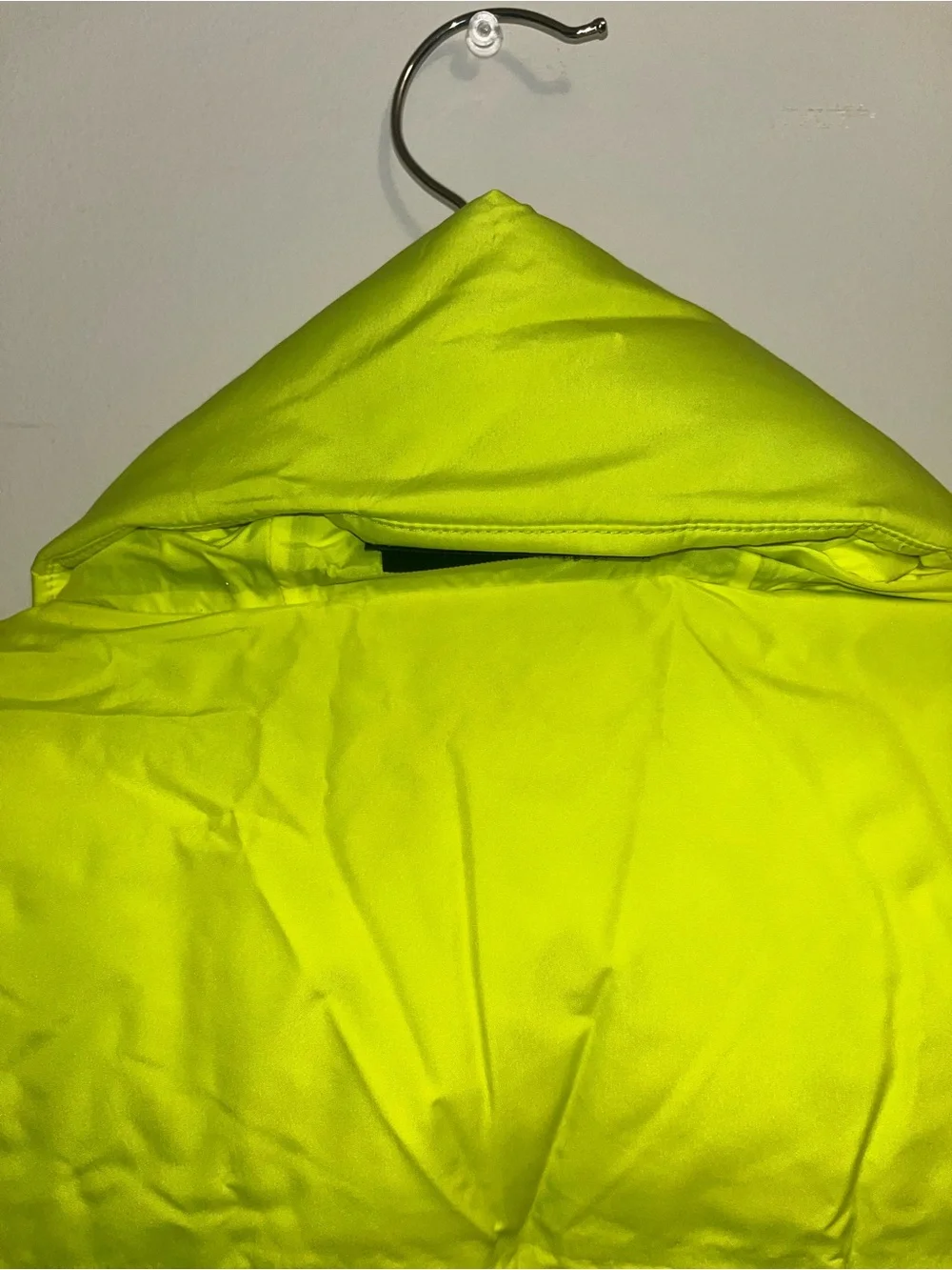 Prada Neon Lime Quilted Puffer Vest